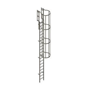 Escalera marina con protección de acero