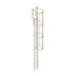 Escalera marina con protección de fibra de vidrio