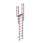 Escalera fija de fibra de vidrio