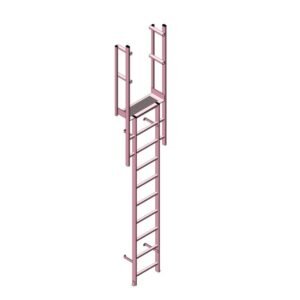 Escalera fija de fibra de vidrio
