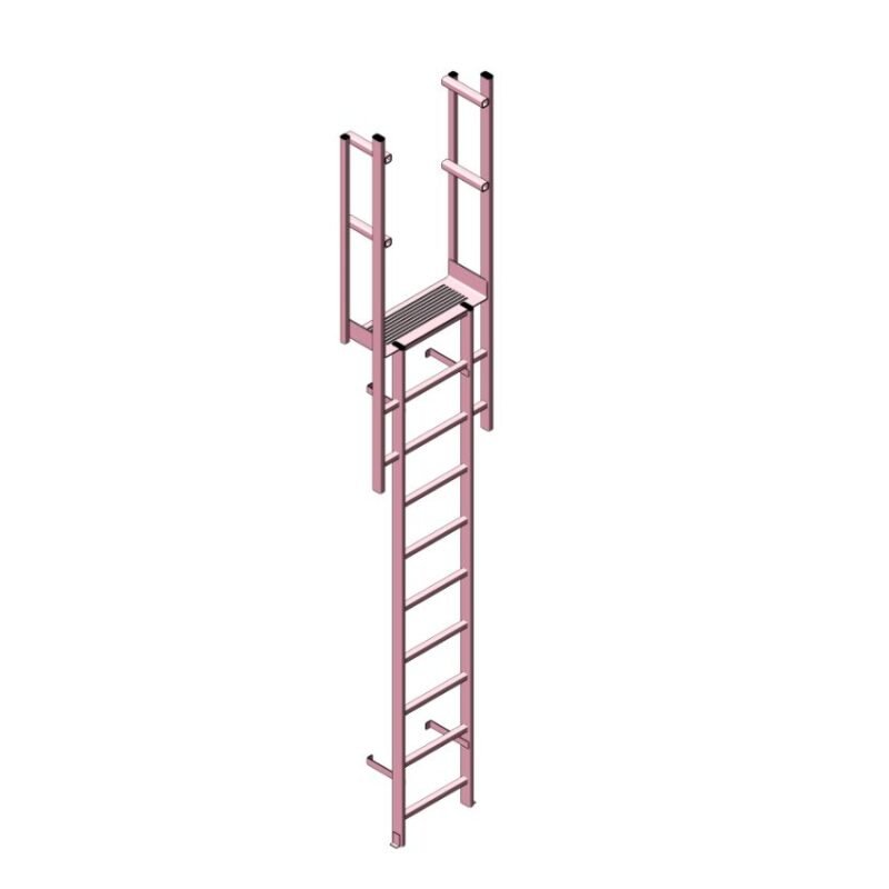 Escalera fija de fibra de vidrio